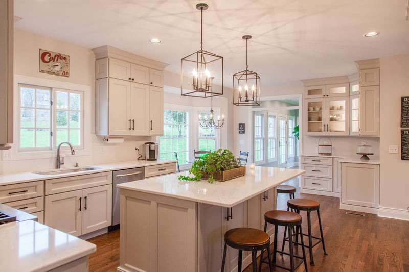Evendale, OH kitchen remodel with island and storage by Legacy Builders 