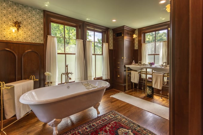 Historic bathroom renovation in Cincinnati by Legacy Builders Group
