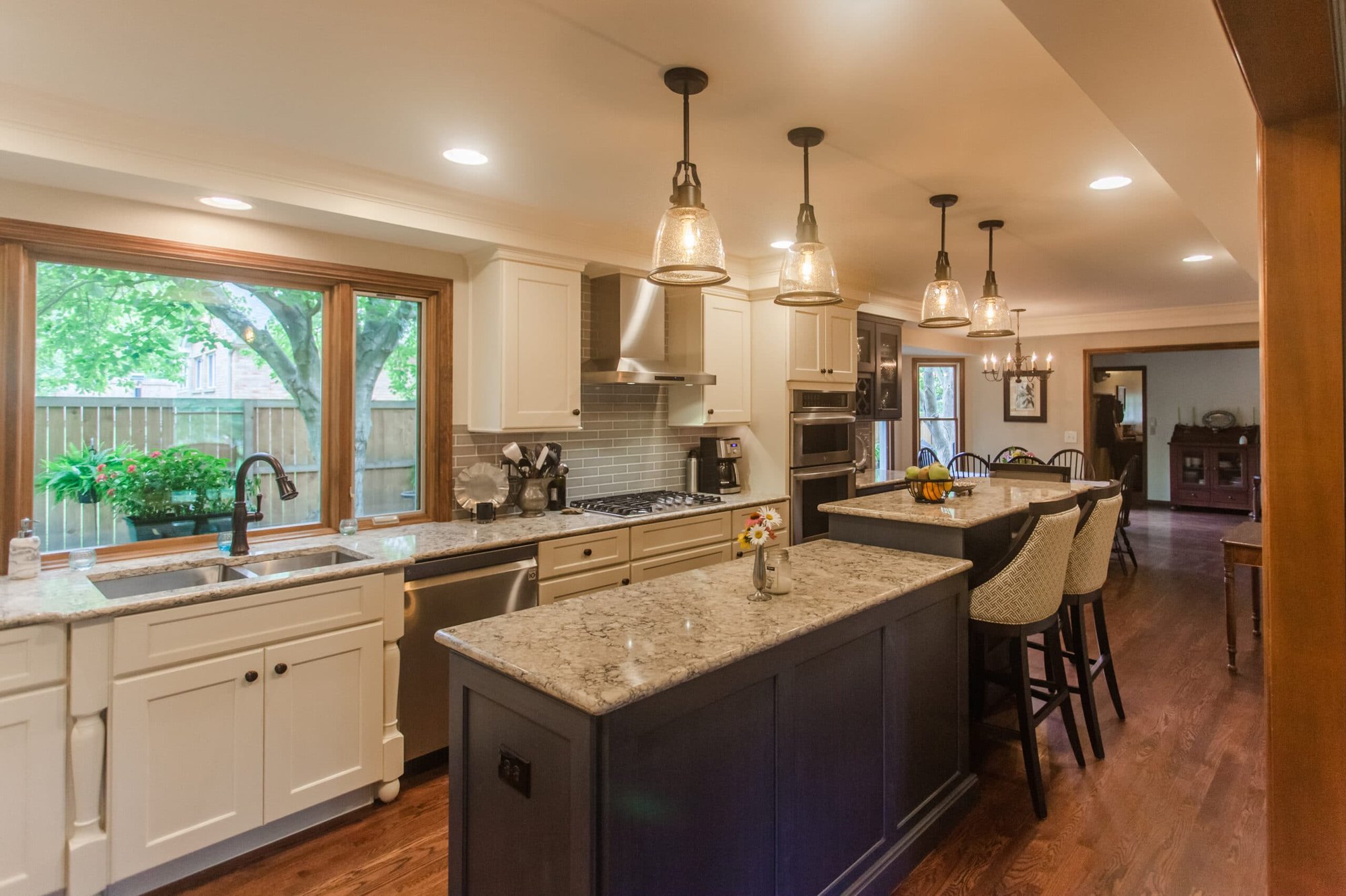 Wyoming, Ohio kitchen remodel with multi-level island by Legacy Builders