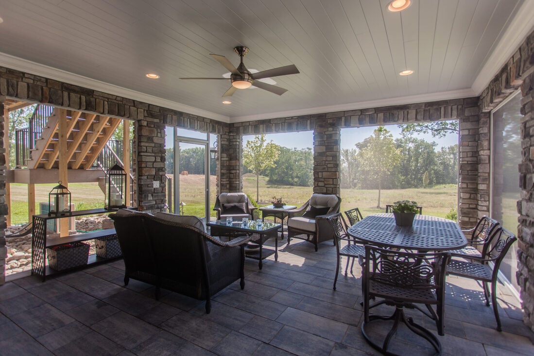 Marvelous Mason Sunroom, Screen Porch, & Patio