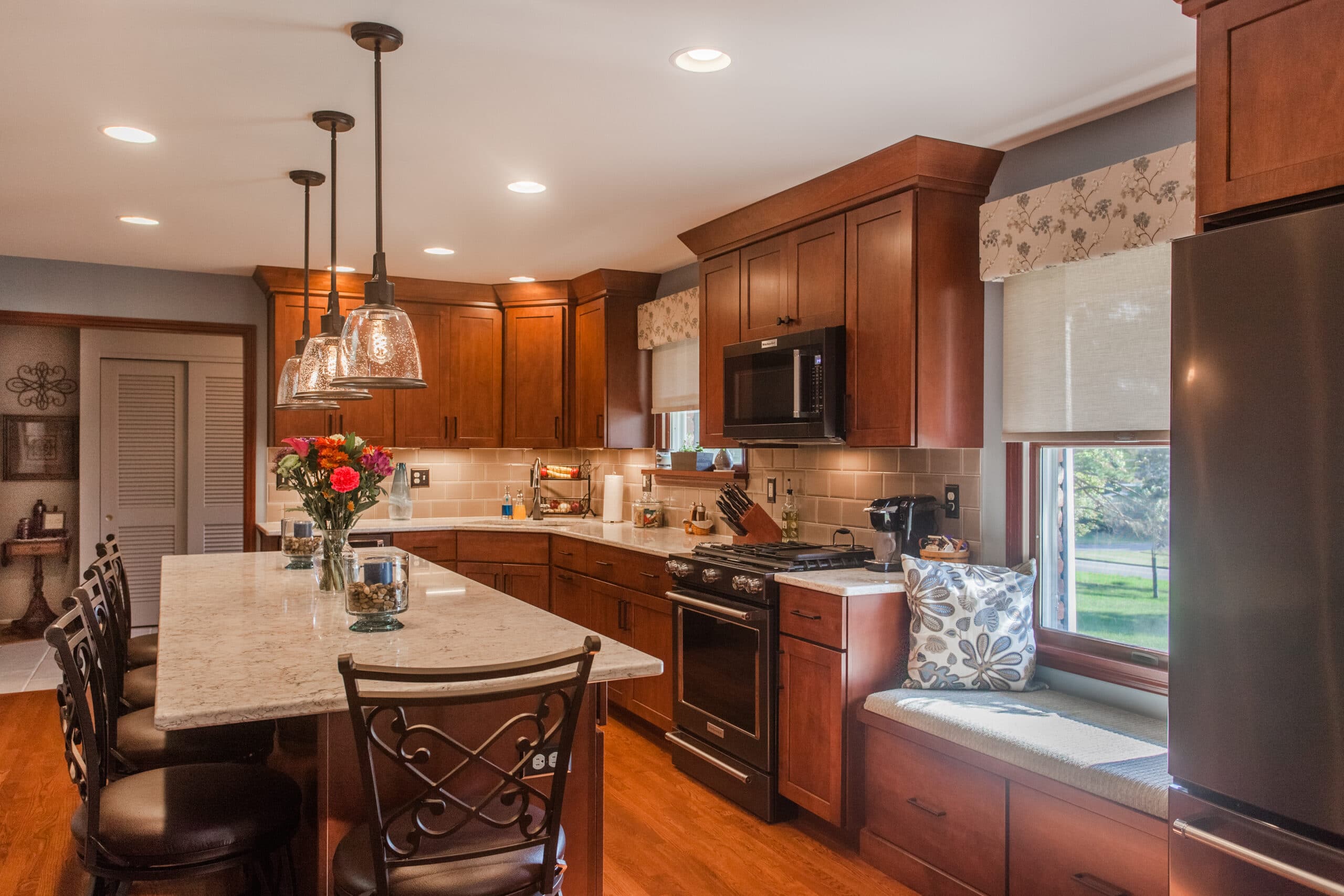 Storage And Seating In A Mt. Washington Kitchen