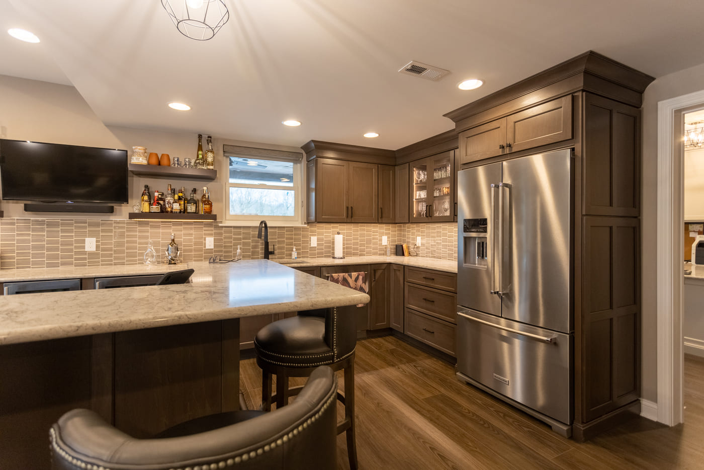 Finished basement remodel in Ross County, Ohio