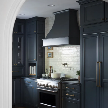Classic-contempory kitchen with dark cabinets