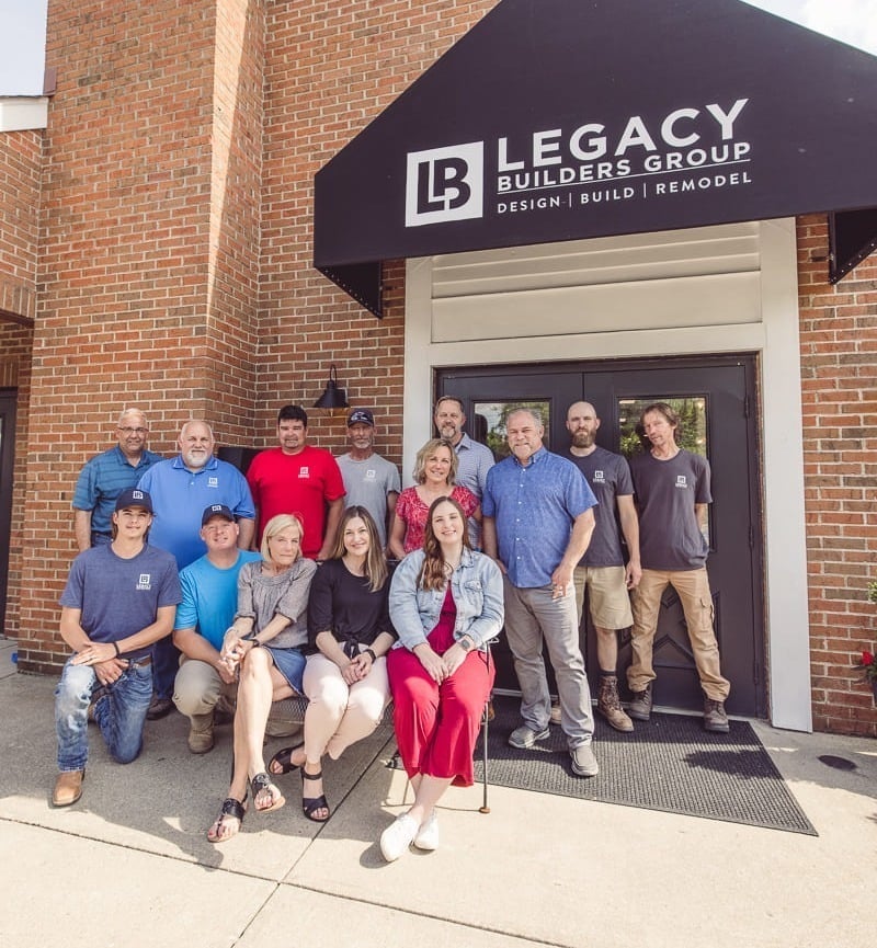 Legacy Builders team outside of office in Cincinnati, OH-2