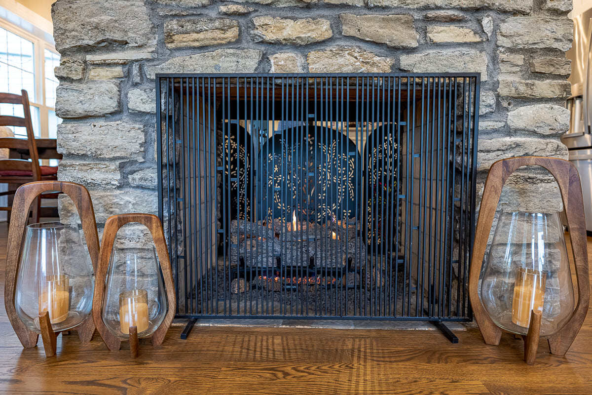 Preserved fireplace in historic home remodel in Cincinnati by Legacy Builders Preserved fireplace in historic home remodel in Cincinnati by Legacy Builders